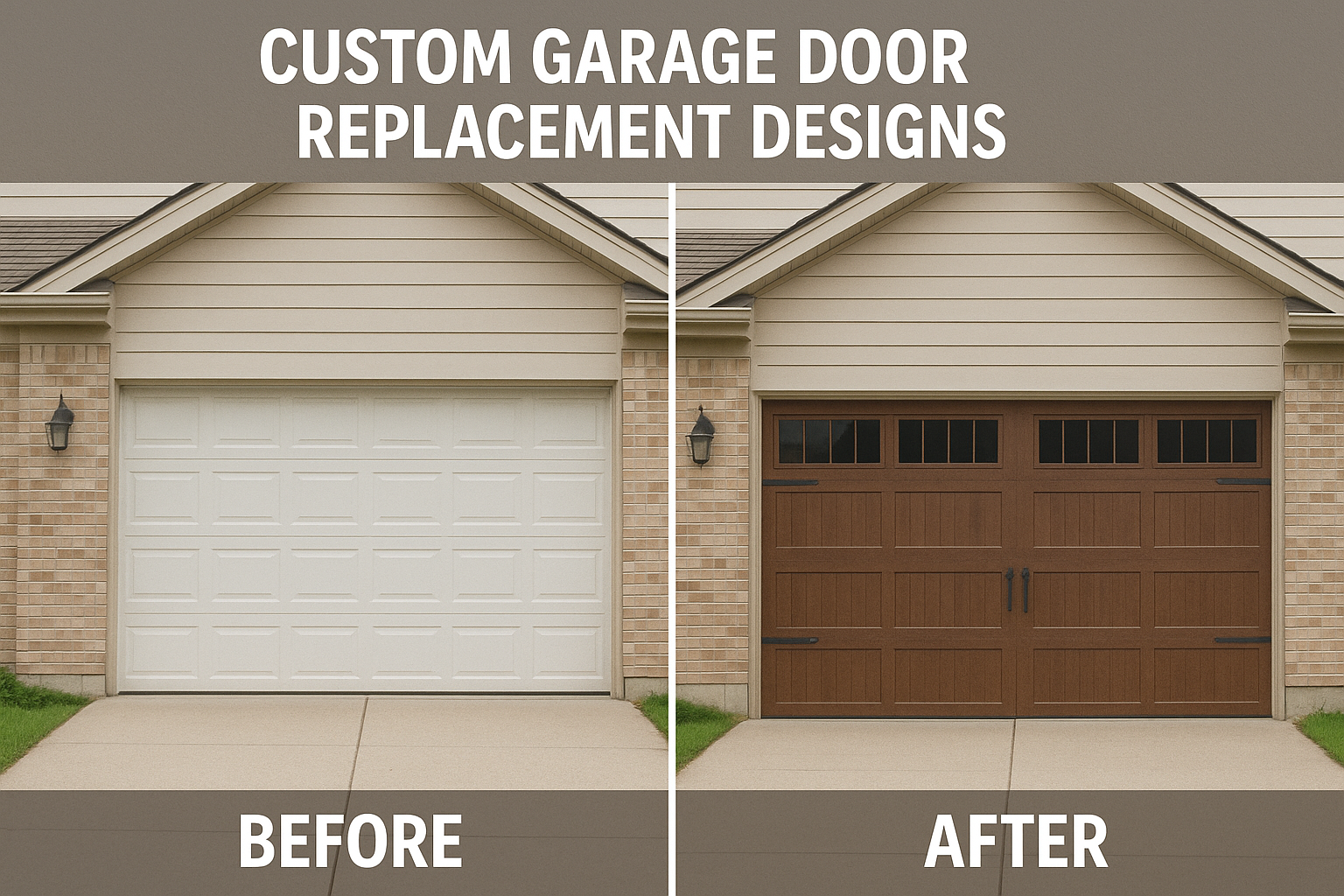 Custom Garage Door Transformation