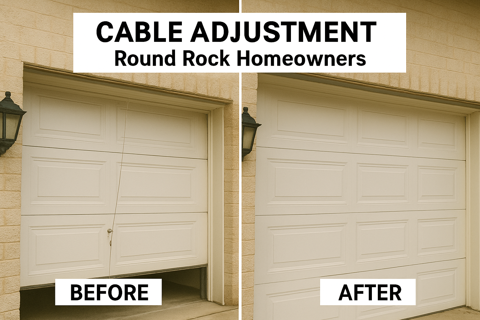 Cable Adjustment for Round Rock Homes