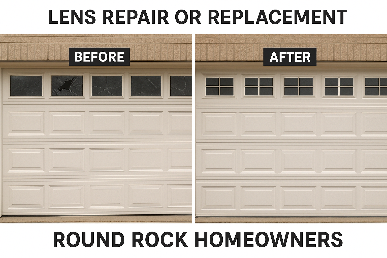 Garage Door Lens Repair in Round Rock (2)