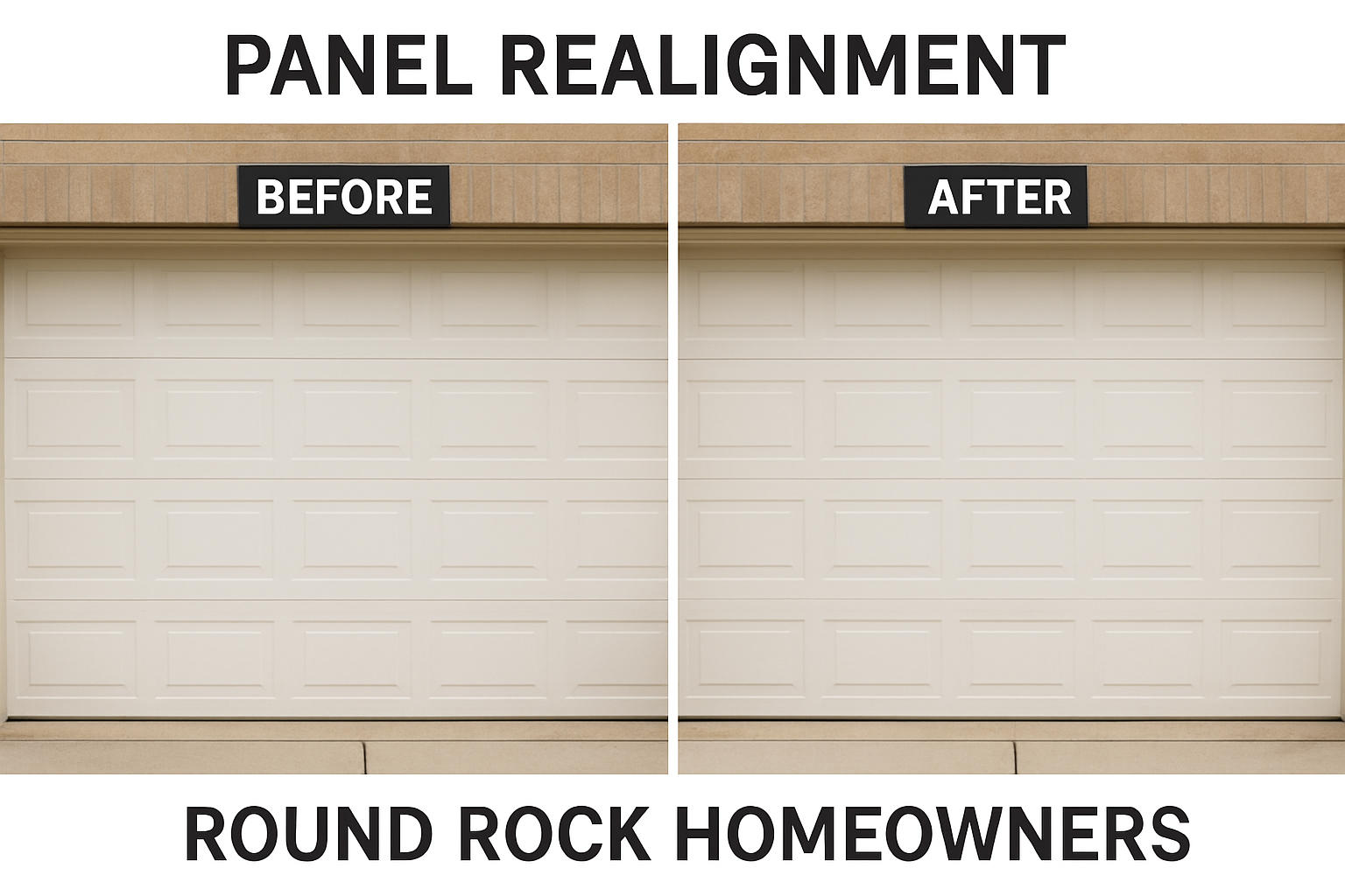 Panel Realignment on Round Rock Garage